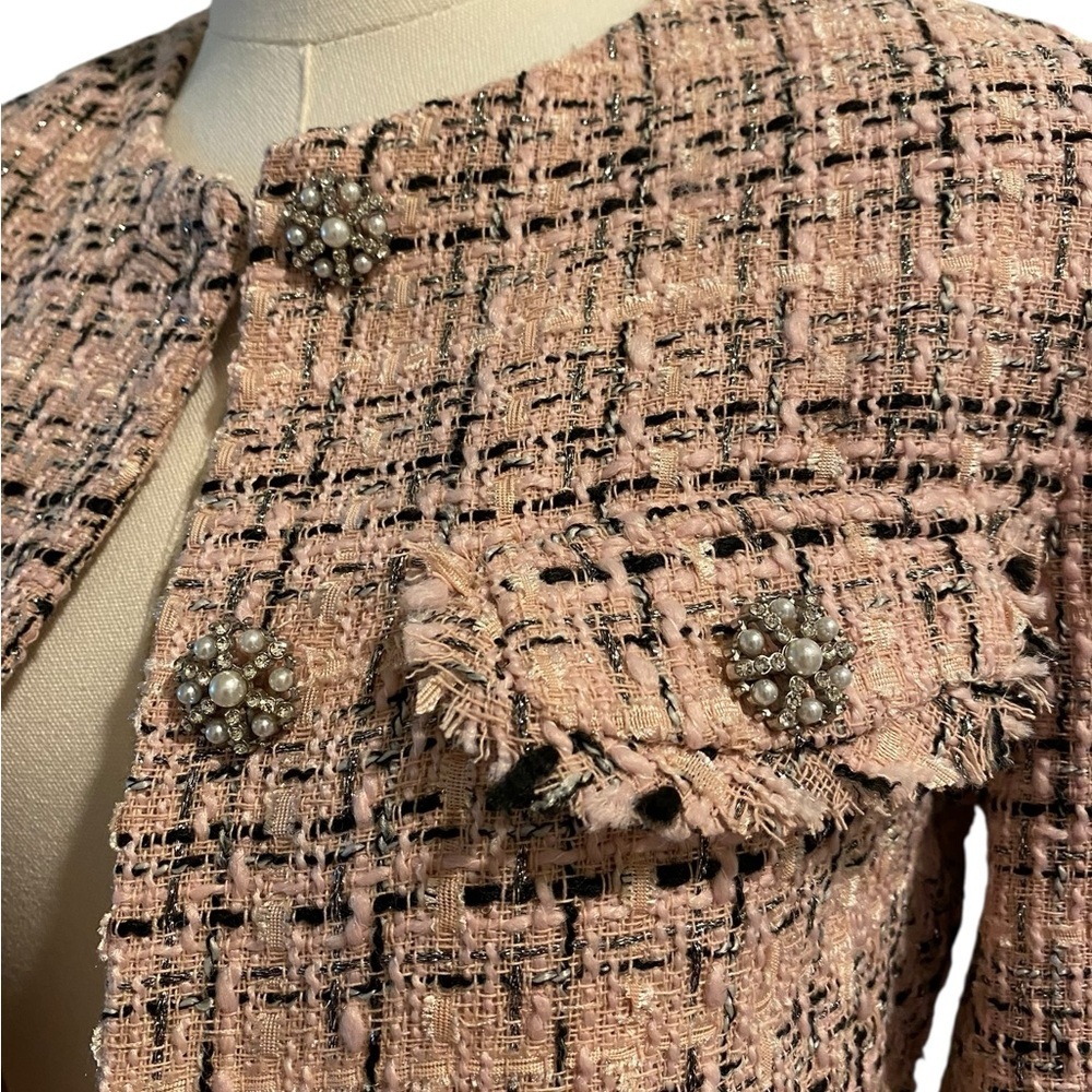 Wild Fable Pink Tweed Jacket + Skirt Set
Jacket Size: XXS
Skirt Size: Small - Picture 4 of 7